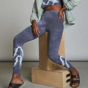 Anthropologie Sunset Tie-Dye Leggings, Silverlake Blue Tie Dye, Size XS